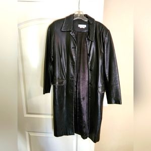 Black leather jacket